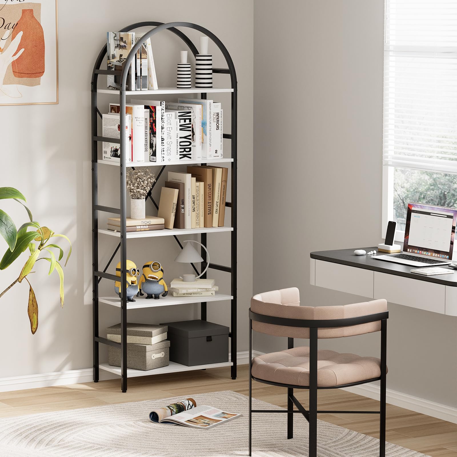 【Obar】本棚 ニトリ（NITORI） オープン本棚(カゼラ60 DBR) 書棚 ラック シェルフ